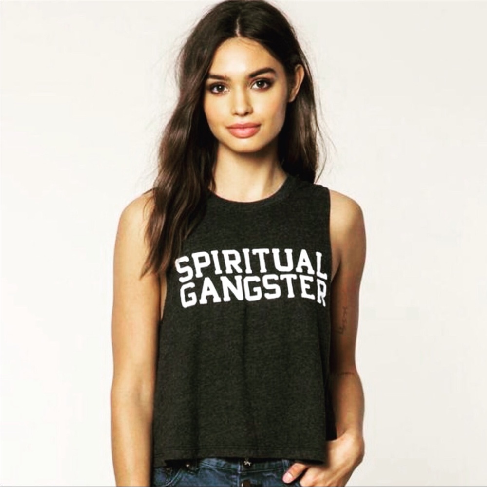 Spiritual Gangster crop tank